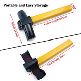 EFORCAR 1 PCS Universal Anti-Theft Car Auto Security Rotary Steering Wheel Lock