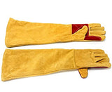 Guantes de soldadura de cuero, guantes de soldadura, guantes de soldador de cuero ignífugo, guantes de soldadura de palo calor, para soldador tiig, horno, chimenea y más, camping, estufa, barbacoa