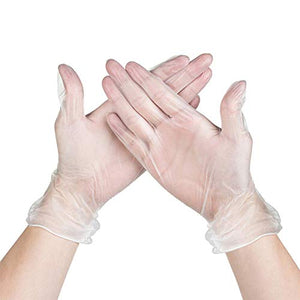 100 guantes, PVC, desechables, industriales, sin látex, guantes de limpieza para uso familiar, envío desde Estados Unidos, M