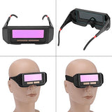 Gafas de Soldadura, Gafas de Soldadura con Oscurecimiento Automático Solar, Gafas de Soldador con Pantalla Ajustable, Antirradiación Anti-ultravioleta, Anti-infrarrojo, Antideslumbrante, Anti-flog