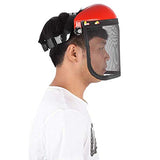 Yeaphy - Casco de seguridad con visera de malla para troncos, cortadores de escobillas, protección forestal, casco de cortacésped de malla