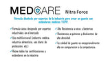 MEDCARE | GUANTES MEDCARE NITRA FORCE (TALLA (L)) | Guante Medico, Guante de Examinación, Guante de Nitrilo | Guante libre de Polvo | Guante Resistente al Polvo | Guante Ambidiestro.