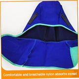 Capucha de soldadura Resistente al calor Casco de nylon Cuello con cuello soldador Protección de seguridad Blish Azul, Capucha de soldadura de nylon