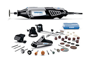 Dremel 4000-4/34 Kit de herramientas giratorias de alto rendimiento con herramienta giratoria de velocidad variable, 4 aditamentos y 34 accesorios.