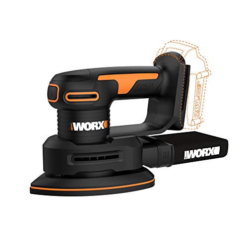 WORX WX822L.9 - Lijadora de detalle inalámbrica (20 V, herramienta desnuda únicamente)