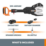 WORX WG320 - Motosierra inalámbrica de 20 V Power Share