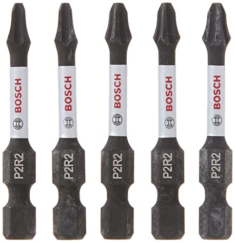 BOSCH ITP2R2205 5 Pc. 2 in Phillips/Square #2 Impact Tough Screwdrive Bit