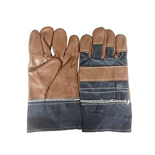 Chaqueta de soldadura Guantes de soldador de cuero duradero resistente al fuego Guantes de soldador de cuero Guantes de seguridad Guantes de seguridad for soldadura Herramientas manuales de trabajo Gu