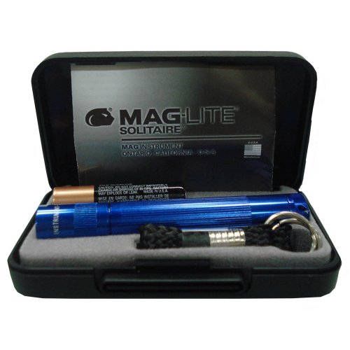 MagLite Solitaire - Caja de presentación de Linterna AAA, Color Azul