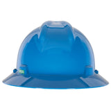 MSA Blue V-Gard Polyethylene Slotted Full Brim Har