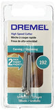 Dremel 192 Fresa de Alta Velocidad 3/16 Pulgadas, 2 Piezas