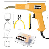 ATOLS Kit de reparación de parachoques de coche, máquina de soldadura de plástico, kit de reparación de grapadora en caliente, pistola de grapas en caliente, kit de reparación de grietas para parachoques de coche con alicates, esquinas planas/exteriores/e