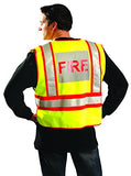 OccuNomix Chaleco de seguridad contra incendios para hombre, amarillo/rojo, talla XL 2XL de EE. UU