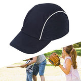 Gorra de Béisbol Resistente a los Impactos, Ligero, Transpirable, Casco, Protección para la Cabeza, Transpirable, Anticolisión, Absorción de Impactos, Casco Ajustable con Franja Reflectante