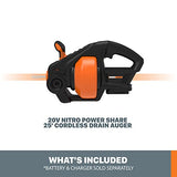 Worx Nitro WX891L.9 20V Power Share 25 pies taladro de drenaje inalámbrico (solo herramienta)