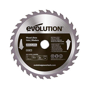 Evolution Power Tools - Hoja de sierra de corte, acero inoxidable