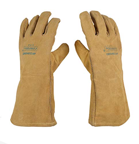 Manoplas Horno Resistentes Al Calor Guantes para Horno, Ignífugos, Guantes De Trabajo De Seguridad Industrial, Resistentes A Altas Temperaturas, Adecuados para El Conductor, Construcción, Trabajos De