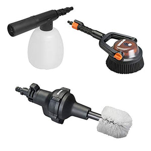 Worx WA4071 Hydroshot - Kit de Accesorios para Coche/Barco, Color Negro