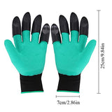 Chargenyang 2 pares de guantes de jardín, guantes de trabajo de jardinería con garras resistentes rápidos y fáciles de cavar y plantar, guantes seguros para mujeres y hombres