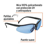 Truper LEDE-SZ, Lentes de seguridad, vision, azul