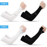 Zitainn 1 par de Mangas de Brazo de enfriamiento Cubierta de Brazo Absorbente de protección UV para Ciclismo al Aire Libre Conducción Correr