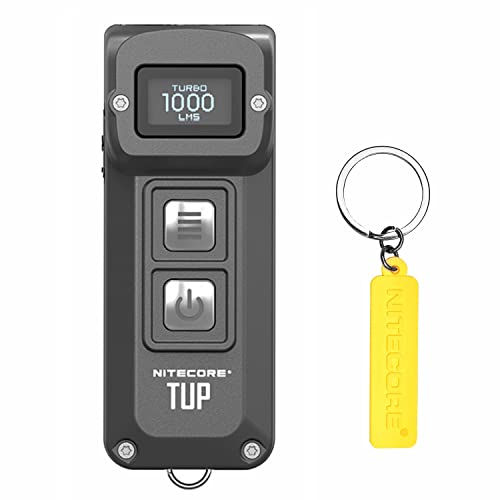 NITECORE Tup - Linterna recargable EDC de 1000 lúmenes con etiqueta Nitecore, color gris