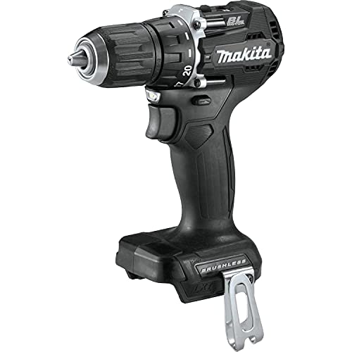 Makita XFD15ZB 18V LXT - Taladro inalámbrico de iones de litio (1/2 pulgadas, sin escobillas), color negro