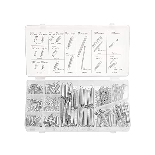 Neiko® 50456A Spring Assortment for Light Repairs, Steel Zinc Plated | 200-Piece Set