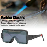 YYQTGG Gafas Protectoras para Soldador, Patillas ventiladas PP ABS Gafas Protectoras para Soldador Luz Variable automática Fácil de Usar Número de Brillo DIN4 para Gas