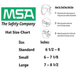 MSA 10074068 SmoothDome - Gorro de seguridad con suspensión Fas-Trac III de trinquete | Carcasa de polietileno, protección superior contra impactos, correas de corona autoajustables – Tamaño estándar en azul