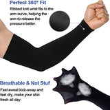 Beister 6/3 pares de mangas de enfriamiento de protección UV para mujeres y hombres, protección solar larga para brazo de ciclismo, 3 pares (negro/blanco/gris), Talla única Ajuste Todos