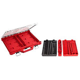 Milwaukee 48-22-9486 1/4" y 3/8", juego de 106 piezas de trinquete y enchufe con organizador de perfil bajo, SAE y métrico