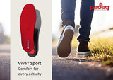 Pedag Viva Sport - Ortopedia semirrígida para deportes de impacto con almohadilla y cojín para el talón, color rojo, EU 43/US M10