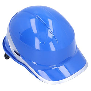 Casco de Seguridad Casco Ajustable Anti-rotura Azul con Franja Reflectante para Obras de Ingeniería de Energía