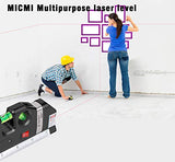 Laser level, Multipurpose Laser measure Line 8ft+ Tape Measure Ruler Adjusted Standard and Metric Rulers MICMI by MICMI