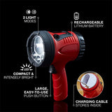 Energizer Foco portátil LED, Linterna Recargable para entornos de Trabajo difíciles y proyectos de Bricolaje, luz Flash con Cable USB Incluido, Paquete de 1, Rojo