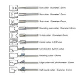 HSS Routing Router Bits, 10PCS HSS Recubierto de Titanio Carpintería de Borde Cortadores Trimmer Router Machine Bits 1/8"Shank para Electric Trimmers para DIY Carpintería Talla Grabado Taladrado