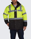 Utility Pro UHV1004 - Chaqueta de seguridad impermeable de alta visibilidad, 3-XL