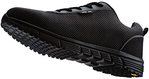 LARNMERN Zapatos con Punta de Acero para Hombre, Zapatos de Seguridad para Trabajo con Bandas Reflectantes Zapato Ligero para construcción Industrial(27.0 cm)