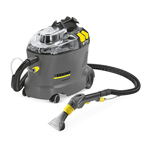 Kärcher Puzzi 8/1 C Drum vacuum cleaner 1200W Negro, Gris, Amarillo - Aspiradora (1200 W, 220-240, 50/60, Aspiradora de tambor, Sin bolsa, Negro, Gris, Amarillo)