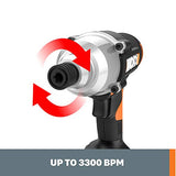 Worx WX291L 20V Power Share - Controlador de impacto inalámbrico