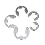 120Pcs 304 acero inoxidable E-Clip retenedor anillo de anillo de retención Anillo, 1.5mm-10mm