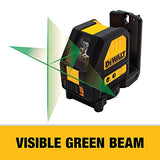 DEWALT Laser de Linea Cruzada de Rayo color Verde con Bateria Ion-Litio 12V DW088LG