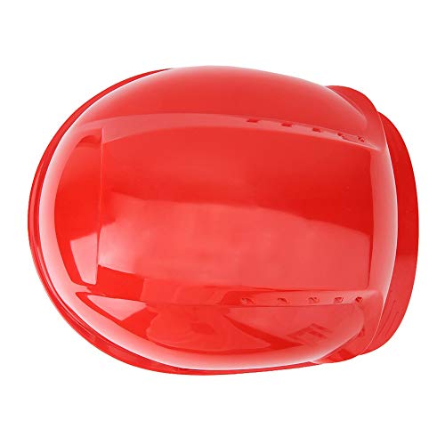 LAJS Casco de protección de Seguridad, Gorro de Seguridad con absorción de Impactos para Evitar el Impacto de la Niebla, los arañazos y los Rayos UV para el Trabajador(6.00 * 6.00 * 4.00cm-Rojo)