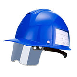 HARDHAT Casco De Obra, El Casco De Seguridad Industrial MáS Ligero. Lente Oculta RetráCtil, DiseñO De RetencióN De La Barbilla, Refuerzo Resistente del Remache.