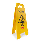 Rubbermaid Commercial Products Letrero"Caution Wet Floor" de 26 pulgadas, 2 caras, amarillo  1.5 x 11 x 26.5 pulgadas