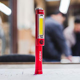 NEBO Big Larry 2 Power Work Light | Linterna Brillante y luz de Trabajo con Clip y Base magnética | Rojo