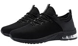 LARNMERN Zapatos de punta de acero para hombre, impermeables, ligeros, de seguridad, antideslizantes, tenis de trabajo, puntera de seguridad, moda de trabajo, color negro, Negro, 10.5 US