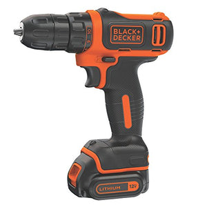 Black+Decker BDCDD12C - Taladro inalámbrico (12 V)