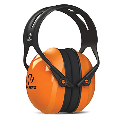 Walker's Saftey Passive Safety Muff - Copas esculpidas pequeñas que no interfieren con cascos o cascos duros, multicolor